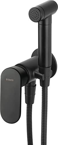 Bidet-Armatur, die unter dem Gips von Deante Alpina - Nero - BGA_N34M montiert wird