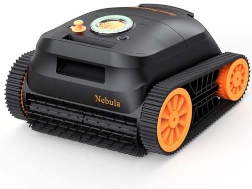 Coasteering Nebula Poolroboter Boden und Wand, 180 Minuten Batterielaufzeit, Kabelloser Poolsauger mit Wandklettern, Intelligenten Navigation, 4 Modi, Poolreiniger für Eingelassene Pools bis zu 180㎡
