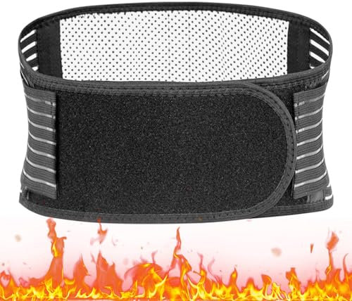 Turmalin Rückenbandage,Magnettherapie Gürtel,Wärmegürtel,Wärmender Lendenwirbelstütze Gürtel,Nierengurt Selbsterwärmende,Rückenstütze,Rückenstützgürtel Rückengurt,Hilft bei Rückenschmerzen (L)