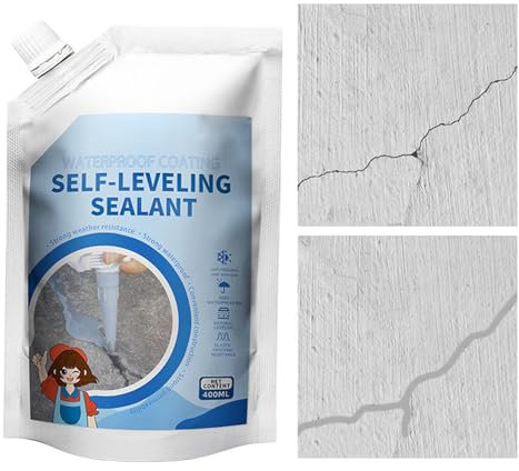 Sigillatura per calcestruzzo – Rivestimento penetrante per superfici esterne | Formula resistente all'acqua e ai raggi UV, anti-appannamento, protegge vialetti, terrazze, marciapiedi da macchie e