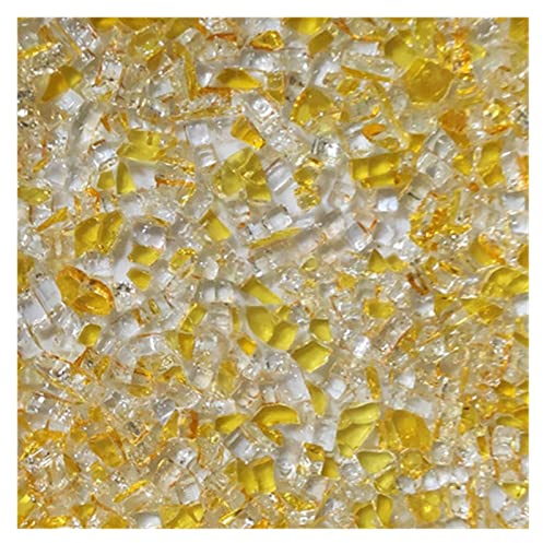 mosaikplattor， 100g blandade färger kristallglas spegelmosaikplattor oregelbunden form mosaiksten DIY konsthantverksmaterial(Q)