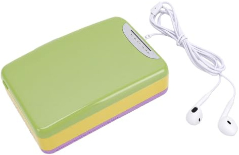 Cocoarm Retro Kassettspelare ABS Kassettbandspelare med FM Broadcast Recorder USB-driven 3,5 Mm Hörlursuttag och Inbyggd Mikrofon för Hemresor Personligt Lyssnande (Grön)