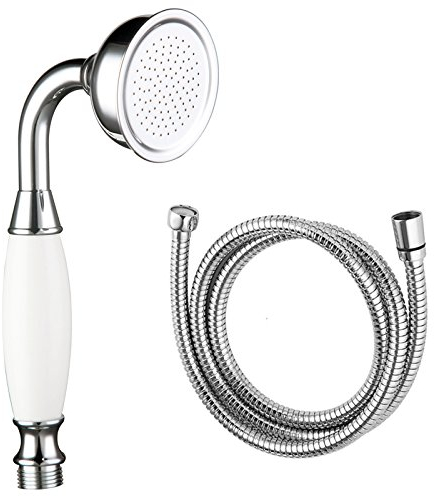 Skybath Shower Head Traditional Victorian Style Handheld Shower Sprayer and 59 Inch Hose Chrome