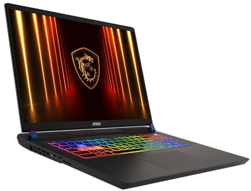 MSI Vector 17 HX AI Gaming-Laptop, 17 Zoll QHD Plus 240 Hz Display, Intel Core Ultra 9 275HX, NVIDIA GeForce RTX 5090, 32 GB RAM, 2 TB SSD, Windows 11 Home, QWERTZ Tastatur, Cosmos Grau, A2XWJG-039