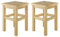 Erst-Holz Holzhocker Massivholzsitz ohne Lehne in Kiefer massiv Natur oder weiß V-90.71-41, Holzart/Holzfarbe:Doppelpack Kiefer
