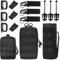 Molle Tasche Klein 3 Pack Taktische Hüfttaschen Taktische Tasche mit 12 Zubehör Tactical Bag Multifunktional Bauchtasche Kompakt Gürteltasche EDC Pouch Militär für Camping Radtouren Training（Schwarz）