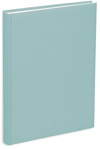 Album Fotografico con taschette cm 21x28 contiene 200 foto cm 13x18, copertina in tessuto cotone acquamarina