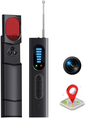 Hidden Camera Detector, Camera Finder Detector Portable Bugging Device Detector GPS Tracker Detector Anti Spy Detector, Anti-Sneak Shooting and Anti-Eavesdropping for Hotel Bathroom Office Car Travel