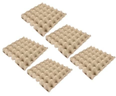 Zerodeko 5pièces Lot De Boîtes à Œufs Conteneurs Pâte De Papier Œufs Organisateur De Rangement Pour Stockage Et Transport