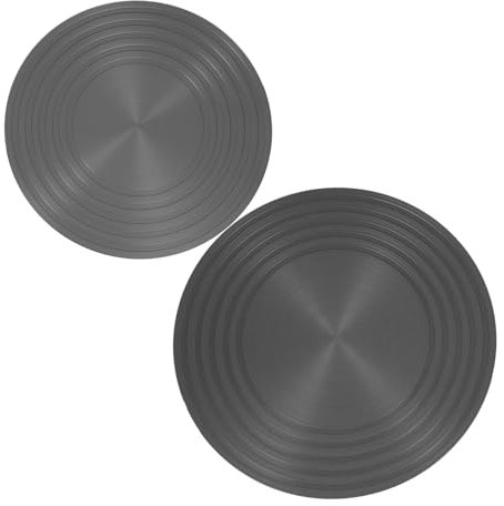 SHINEOFI 2 Pezzi Piastra Diffusore per Cucina Protezione per Piano Gas Ed Elettrico Piastra Scongelante Rotonda e Distribuzione Isolamento