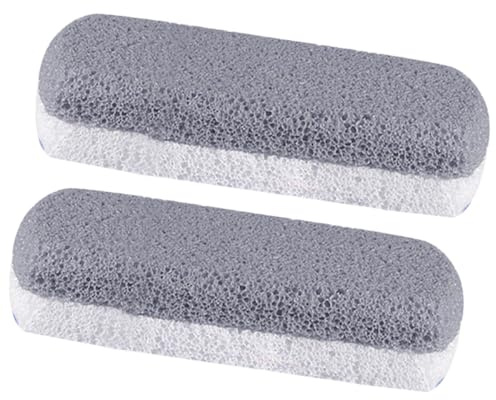 jojofuny Kit Pedicure Professionale 2 Pezzi Pietra Pomice in Vetro Schiumoso per Piedi, Esfoliatore Piedi e Lavabile per Rimuovere Calli e Pelle Morta