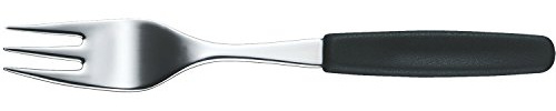 Victorinox Swiss Classic Kuchengabel, Dessertgabel, Spülmaschinengeeignet, Ergonomischer Griff, schwarz, 1 Stück