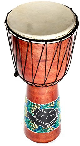 70cm Djembe Trommel Bongo Holztrommel Drum Darbuka Guter Klang Schildkröte