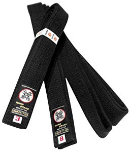 Ronin Deluxe Cotton Black Belt for Karate, Judo, Tae Kwon Do, Aikido, Jujitsu Martial Arts