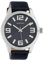 Oozoo Damenuhr mit Lederband Classic Color Line XL 47 MM Dunkelblau C10236