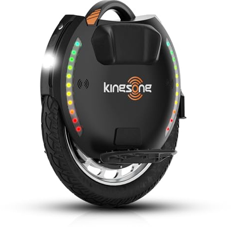 KINGSONG KS-18XL Monociclo Eléctrico, Adulto,Negro, Motor 2200W, Autonomía hasta 80km, Limitado a 25km/h, Neumático Hinchable 18, Altavoz y Bluetooth