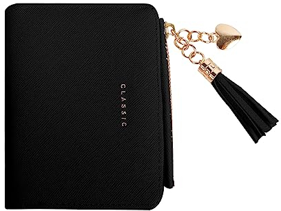 Moorle Geldbeutel Damen, Kleine Damen Geldbörse, PU Leder Portemonnaie mit Multi Slots, Mini Münzfach Portemonnaie mit Kreditkartenetui für Frauen Mädchen