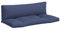 vidaXL Palettenkissen 2 STK., Sitzkissen mit PP-Hohlfasern, Rückenkissen für Gartenmöbel Wohnzimmer, Sitzpolster Palettenauflage, Marineblau Oxford-Gewebe