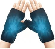 Jinfanshurich Arthritis Eishandschuh – 2 stuck Kompressions-Handschuh für Wärme- und Kältetherapie, Schmerzlinderung bei Sehnenentzündung, Karpaltunnel und Arthritis (Schwarz)