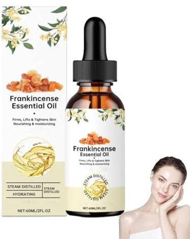 Encens Oliban Bio Huile Essentielle Pure,Huile d'encens premium, pure et naturelle, bio, pour la peau, antirides, huiles essentielles pour le corps, soins capillaires, diffuseurs, massage (1)