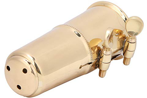 CHICIRIS Cappo di Bocchetto di Sassofono Alto Sassofono Premium, Set di Legatura con Costruzione in Ottone Resistente, Leggero e Portatile, Squisito Artigianato per la Sostituzione Ideale