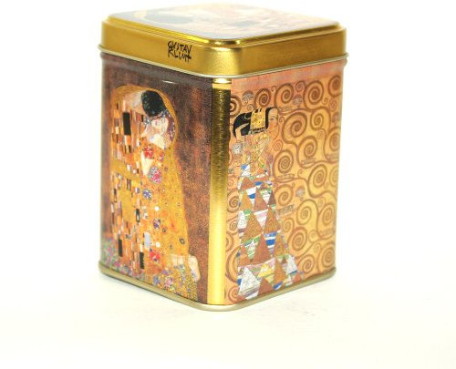 Cha Cult Teedose Klimt Kuss 100g Gold Art Nouveau 98x65x65 mm