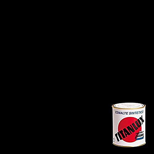 Titanlux - Esmalte sintético, Negro mate, 375 ML (ref. 001057638)