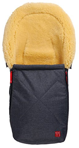 Kaiser 6534172 Lammfellkuschelsäckchen Emma, marine melange