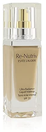 Estée Lauder Re-Nutriv Ultra Radiance Liquid Foundation SPF 20 | Luxurious, Hydrating, Long-Wearing, 1 Fl Oz, 2N1 Desert Beige