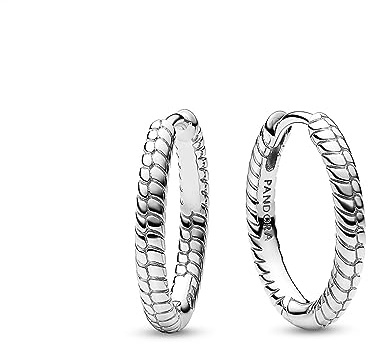 PANDORA Moments Kleine Charm-Ohrringe aus Sterling Silber, Kompatibel mit PANDORA Moments, Höhe: 17,2mm, 292728C00