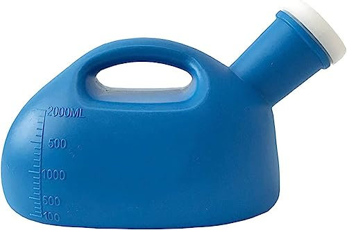 urinal Bärbara urinflaskor for män for män 2000 ML Bärbara urinaler for män for män Potty Pee Bottle Collector Resetoalett (Färg: vit) (Färg: Beige) (Color : Beige)