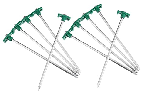 HANABASS 10stücke Pack Bodennägel Aus Stahl Für Camping Trekking Garten Camping Zubehör Zeltnägel Heringe Planenhering Campingzeltheringe Stahlzeltheringe Zelthering Zeltheringe