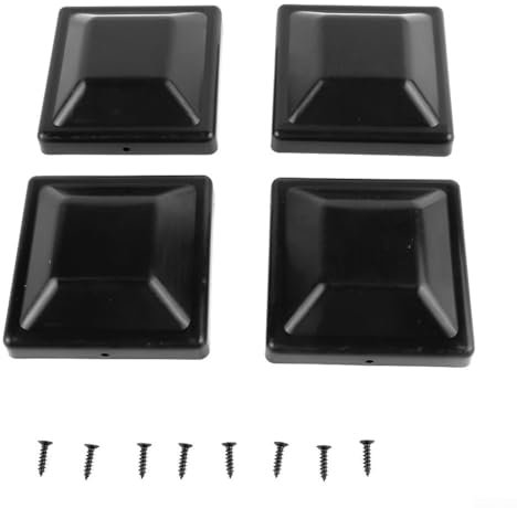 Tappo per palo in plastica, adatto per recinzioni in legno da 10 x 10 cm, protegge da sole e pioggia (4 pezzi)