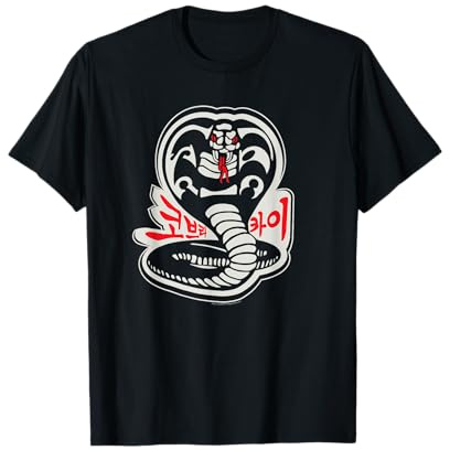 Cobra Kai Karate Dojo South Korea Snake Logo Sekai Taikai T-Shirt