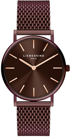 Liebeskind Berlin Damen Armbanduhr LT-0488-MQ Edelstahl in IP Braun am Edelstahlband