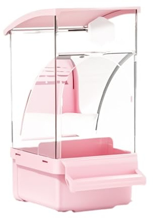 Distributeur de nourriture pour perroquets de grande capacité, amovible, facile à nettoyer, transparent, accessoire de cage pour perruches