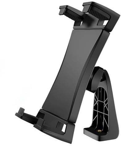 Brightora Tripod Mount Adapter for IPad 360 Degree Rotatable Tablet Clamp Holder Universal for iPad Air Mini, iPad-Pro 12.9 11 10.5, Surface/Galaxy Tab Phone Tablet 3.5-13.5inch for Tripod, Monopod
