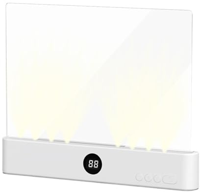 Luz de Lectura | Regulable con Temporizador 3 Colores Panel Transparente | Panel LED Luz Nocturna para Libros - para Mujeres Hombres Niños Hogar Viaje Dormitorio Oficina Escuela Cumpleaños Navidad