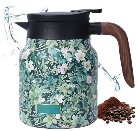 Teiera vintage con motivo floreale, 1000 ml