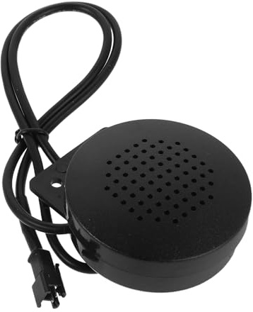 GARVALON Klaxon de Voiture Compact 2 Broches, Haut-Parleur Électrique Portatif, Avertisseur Sonore Puissant, Installation Facile, Accessoire Audio Automobile Fiable et Solide, Usage