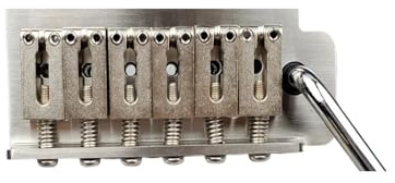 Point Electric Guitar Tremolo System Bridge With Stainless Steel/Brass Block and saddle(KY06S-BS)