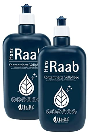 Hans Raab Konzentrierte Vollpflege Original Set 2 x 500 ml I Universalreiniger für Haushalt, Garten und Auto I Sparsam, vielseitig, umwelt- & hautfreundlich I Rohstoffe gut biologisch abbaubar