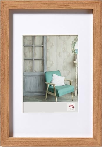 walther design faggio 20 x 30 cm Vero Vetro Cornice in Legno di Stoccolma EA030P