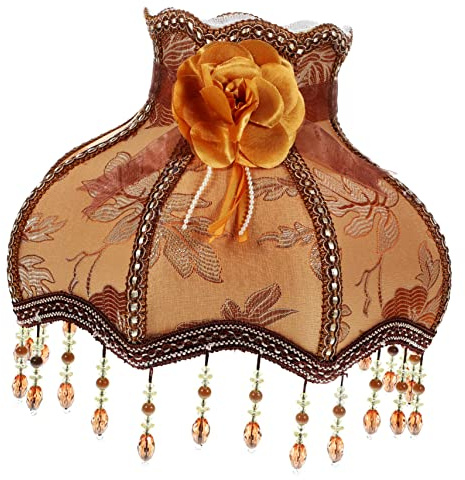 Lurrose Victorian Lamp Shade Fancy Lamp Shades Bell Lamp Shades Antique Victorian Style Table Lamp for Living Room Bedroom