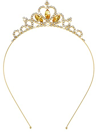 WLLHYF Couronne de princesse argentée en cristal, diadème en strass, accessoire de cheveux pour anniversaire, Noël, décoration pour femmes et filles, mariées, bandeaux de cheveux bijoux, 1 stück (1er