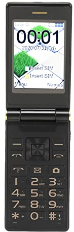 SYH&AQYE Klapphandy für Senioren, 2G 2,8 Zoll Bildschirm Klapphandy mit Großen Tasten, Klarerer Klang, Klapphandy mit Dual SIM, 1 Touch Privatnummer für Anrufe, Video(Gold)