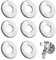 8Stk Edelstahl Rosetten für Heizkörperrohre 28mm, Heizungsrohr Abdeckung, Heizungsrohr Rosette, Wasseruhr Abdeckrosette Rohrabdeckung Ventilkappe Rosette für Waschbecken Rohre