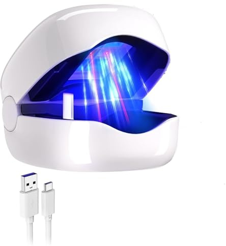 Lampada for unghie, aggiornamento superiore Antifungino Aggiornamento leggero Doppio trattamento Luce rossa più forte 940nm Trattamento for unghie for unghia del piede Adatto a tutte le onicomicosi