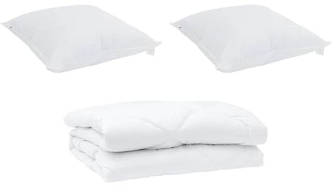 Gecheer Duvet Estivo con Cuscino, Copripiumino Trapuntato Morbido, Microfibra e Cotone, 3 Pezzi per Camera da Letto Moderna