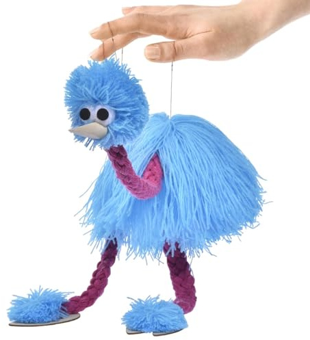 Ostrich Marinette Puppet - Simulation Crow Hand Puppet Plush Toy,Interactive Cute Ostrich Marionette, Cute Role-Playing Child, Storytelling, For Preschool Classroom & Nursery Rhymes